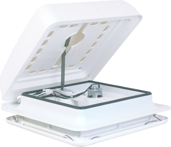 OZVENT 12V Shower Hatch with Fan LED Light 280 x 280mm