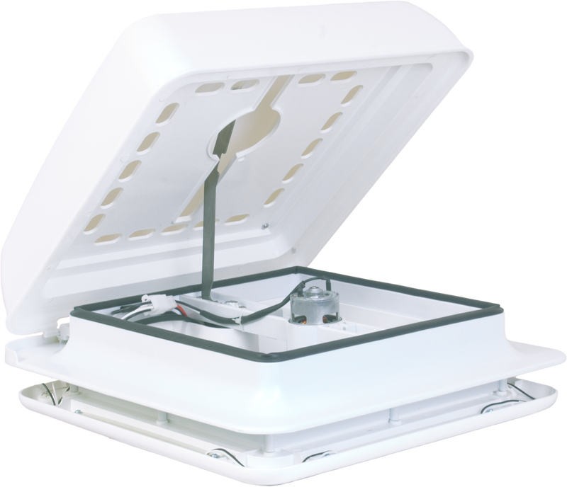 OZVENT 12V Shower Hatch with Fan LED Light 280 x 280mm