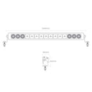 Big Red Gear 20" LED Light Bar, 45W, 4500 Lumens, Single Row