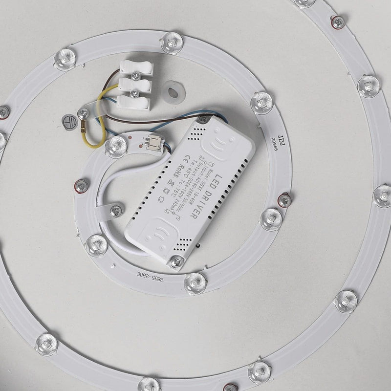 Emitto Ultra-Thin 5cm LED Ceiling Down Light Surface Mount Living Room Black 30W