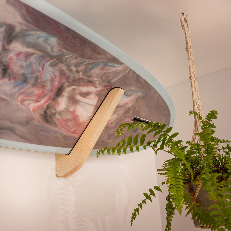 Ocean & Earth Single Longboard Indoor Timber Wall Rack
