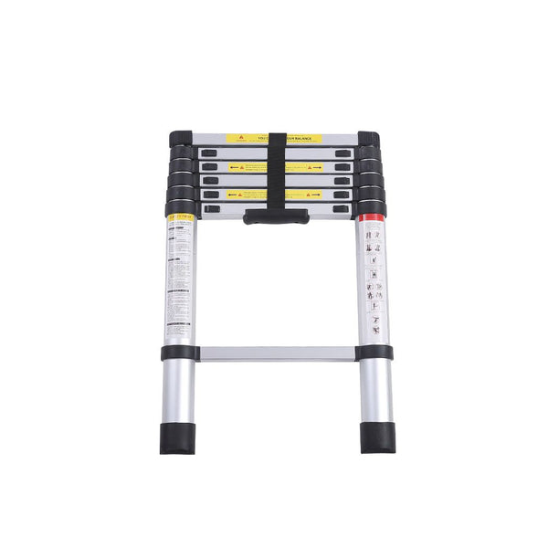 Traderight Multipurpose Ladder Telescopic Aluminium Extension Single-side 2m