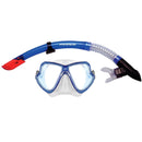 Mirage Pacific Silicone Adult Mask and Snorkel Set (Blue)