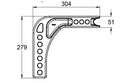 CAST SHANK - 95MM DROP