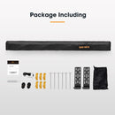 San Hima 180 Degree Awning Free-Standing Car Camping 4x4 Awning With L Brackets