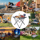 Portable Folding Camping Table Aluminum Black