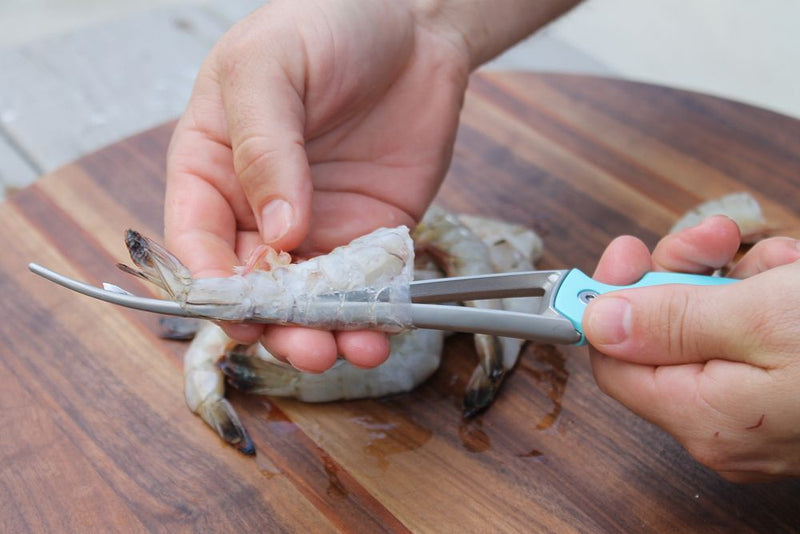 Toadfish Outfitters Prawn Peeler Tool-Easily Peels, Deveins & Butterflies Prawns