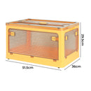 Storage Organiser Large Box Stackable Containers 5 Side Open Foldable Wheels