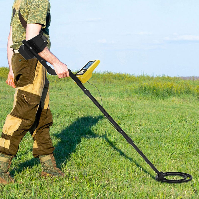 Traderight Metal Detector Waterproof 24cm Coil LCD Display Sensitivity Level 8
