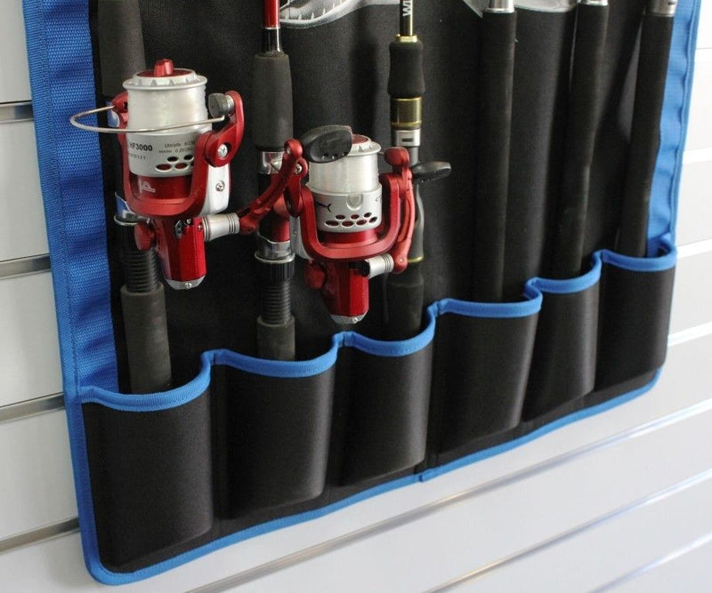 Wilson Wall Mount Fishing Rod Holder – Holds 6 Rods or Combos – Heavy Duty