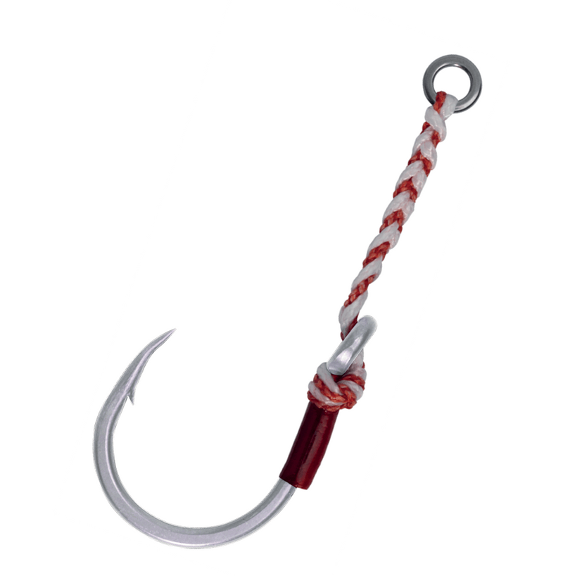 2 Pack of Size 11/0 VMC 7264SA Fishfighter Single Jig Assist Hooks