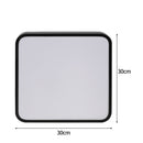 Emitto Ultra-Thin 5cm LED Ceiling Down Light Surface Mount Living Room Black 18W