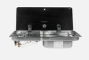 NCE CAN 2 Burner Gas Stove & Sink Right