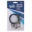 Jarvis Walker 3 Pack of 69cm Two-Way Deep Sea Rig with 27kg Black Wire
