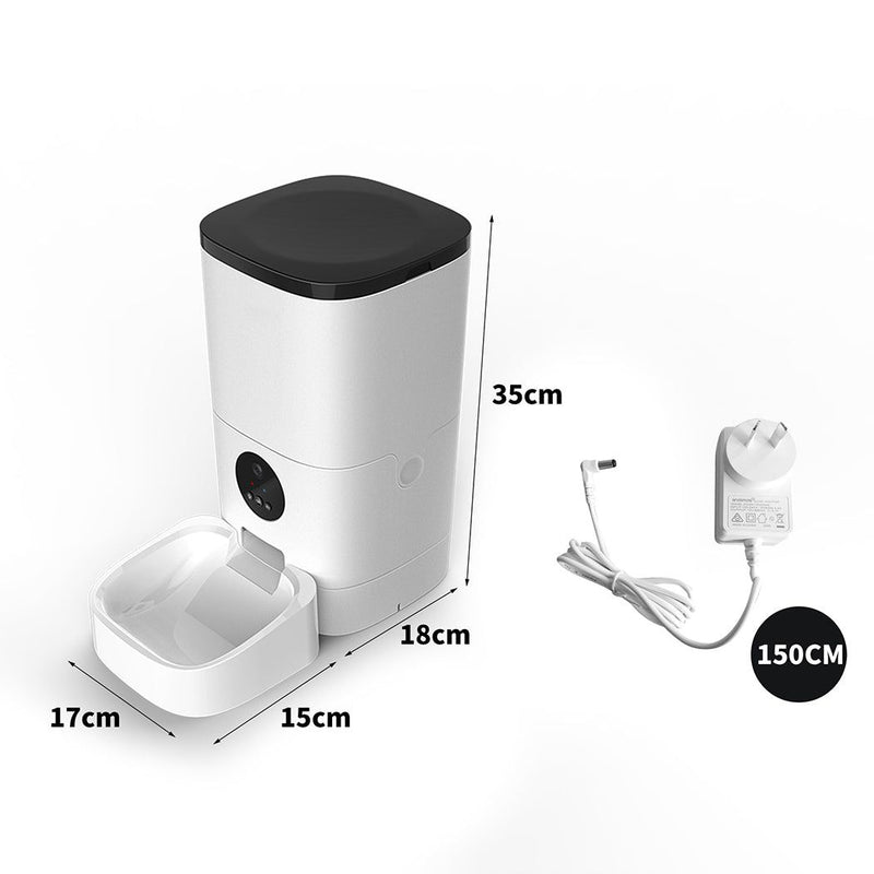 Pawz 6L Auto Feeder Pet Automatic Camera Cat Dog Smart Wifi App Food Dispenser