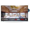 ENGLAON Frameless 24″ Full HD Google Smart 12V TV With Built-in DVD player and Chromecast