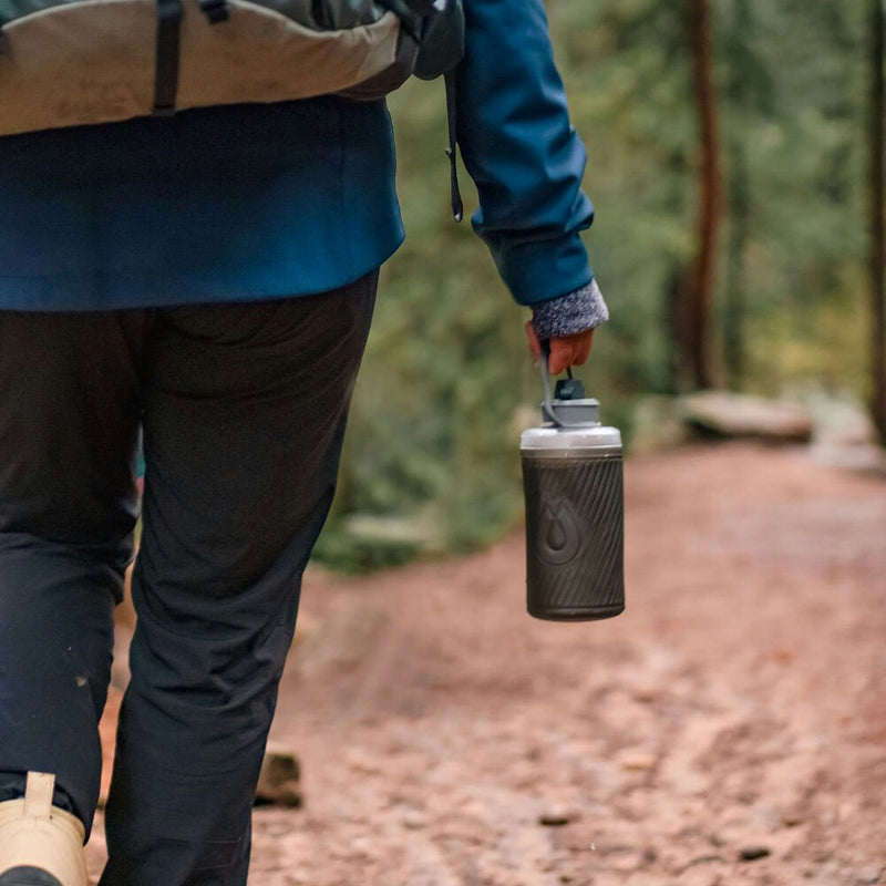 Hydrapak 1.5L Flexible Travel Water Drink Bottle Storage Container Mammoth Grey