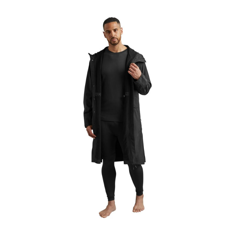 Men's Pursuit Waterproof Lightweight Changing Robe Jacket - Obsidian Black