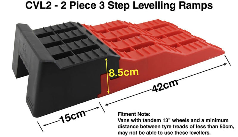 Explore™ 3 Step Caravan Levelling Ramps - Australia Made