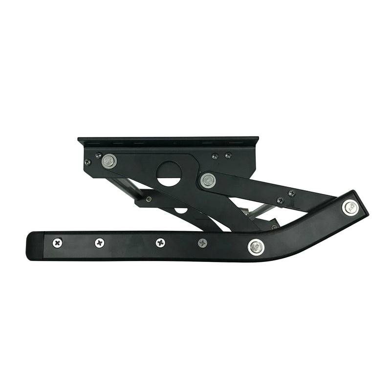 LED Lights - XL Black Single manual bolt on caravan rv motor home step
