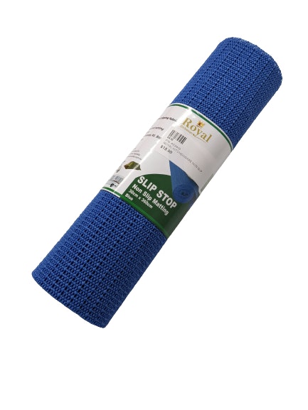 Royal Kitchenware Slip Stop Non Slip Matting 30cm x 360cm Blue