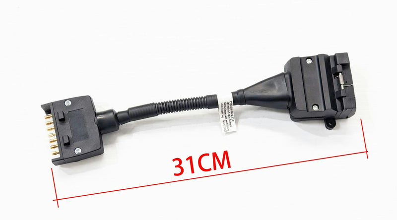 LPT 12V 7 Pin Male to 12 Pin Female Caravan Plug Adaptor