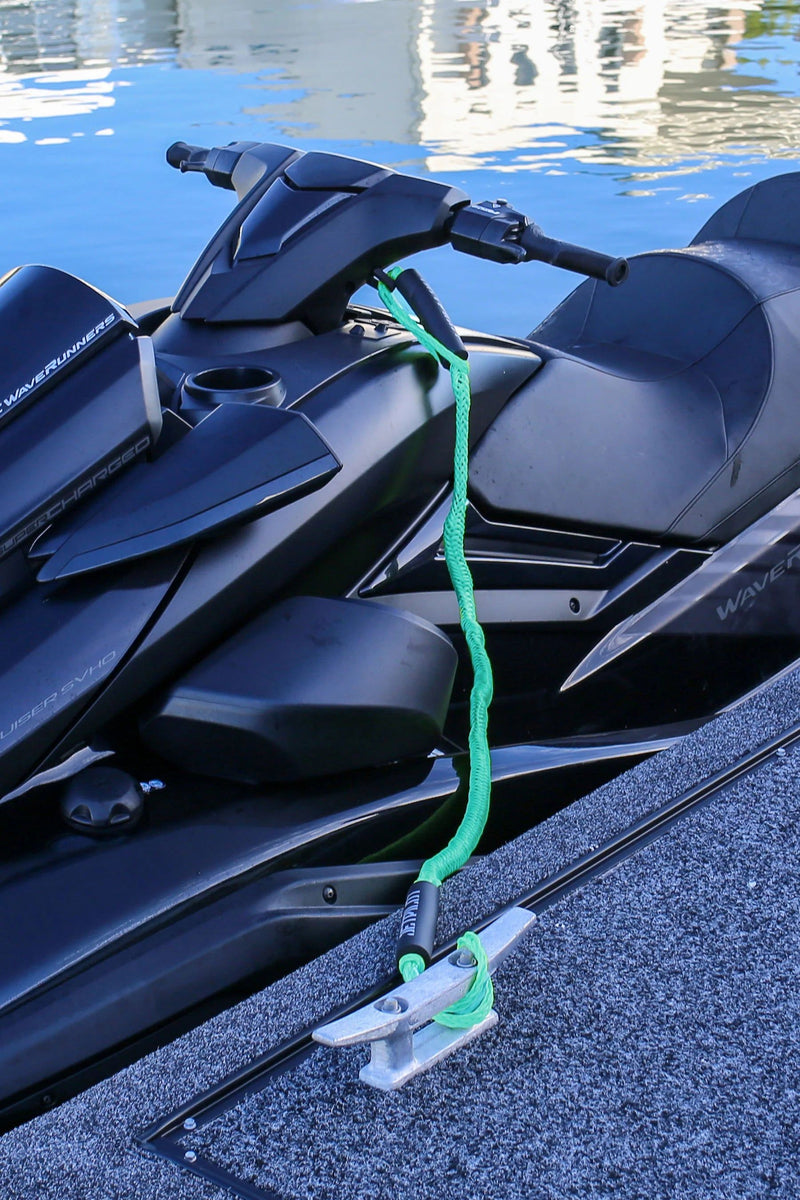 Jetpilot 2 x 80cm Floatable Nylon Elastic PWC Jet Ski Bungee Dock Ties (Twin Pack)
