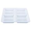 White Melamine Serving Plate 4 Section