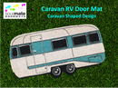 Caravan RV Door Mat - Caravan Shaped Design