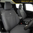 Toyota Hilux 8th Gen 48V V-Active (Cloth Seats) - SR & SR5 XP7 Heavy Duty Canvas 2x Front Seat Covers