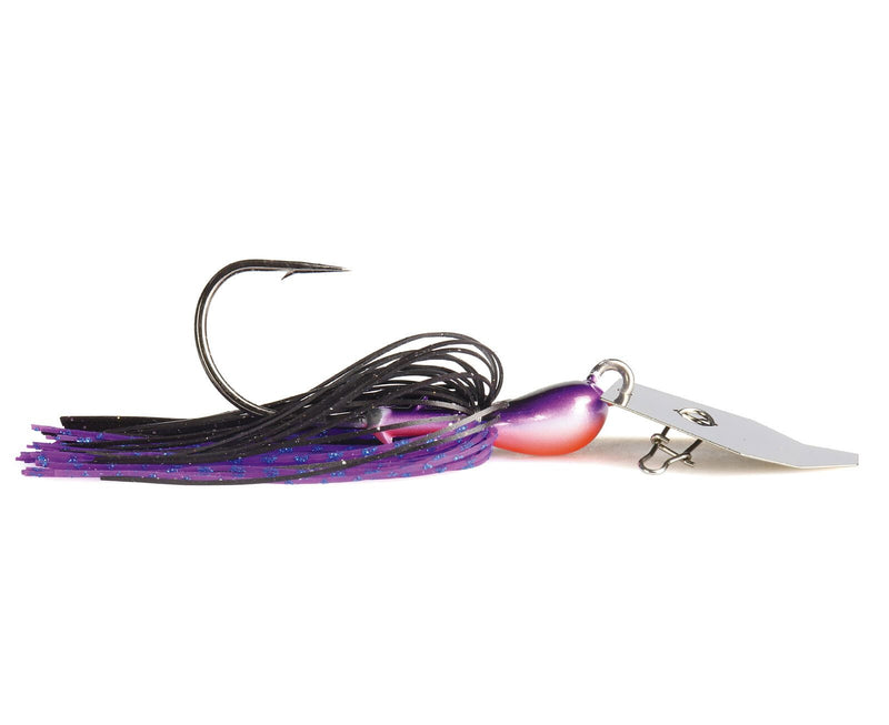 Zman 3/4oz Chatterbait Big Blade Skirted Jig Lure - PURPLE BLACK
