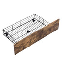 Levede 4 Double Bed Frame Storage Drawers Metal Wooden Wood Bonus Bottom Mat