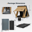 San Hima Kalbarri Lite Gen 2 Rooftop Tent + Rack & Ladder + 250W Solar Panel