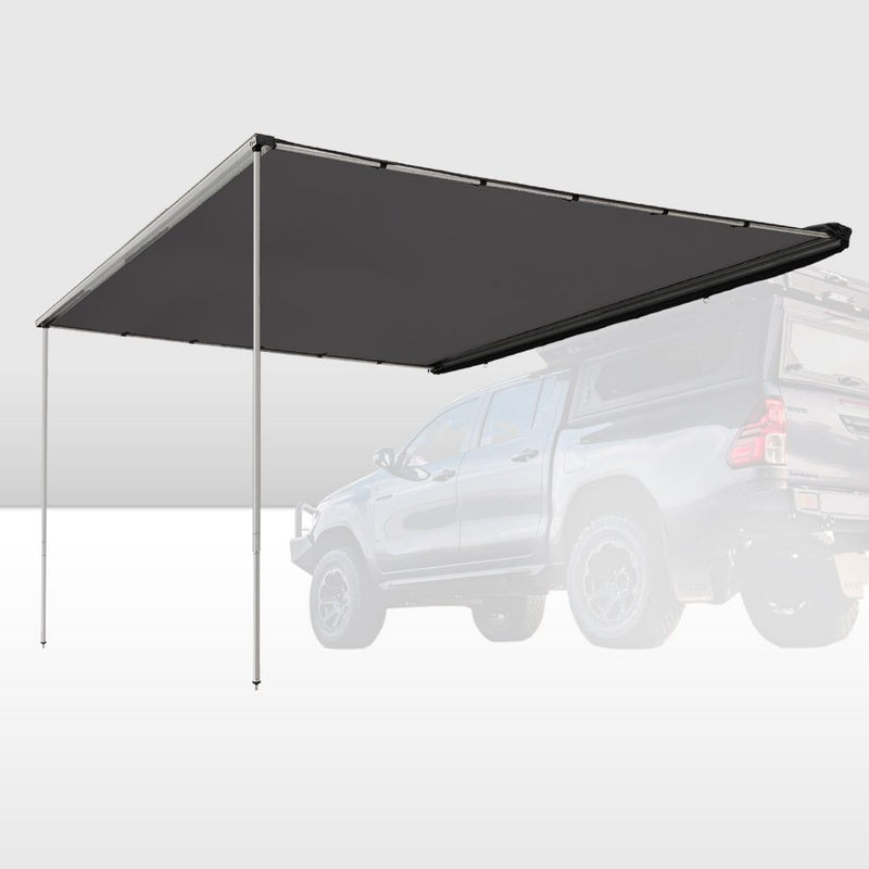 San Hima Car Side Awning Pull-out Telescoping Poles Waterproof Car