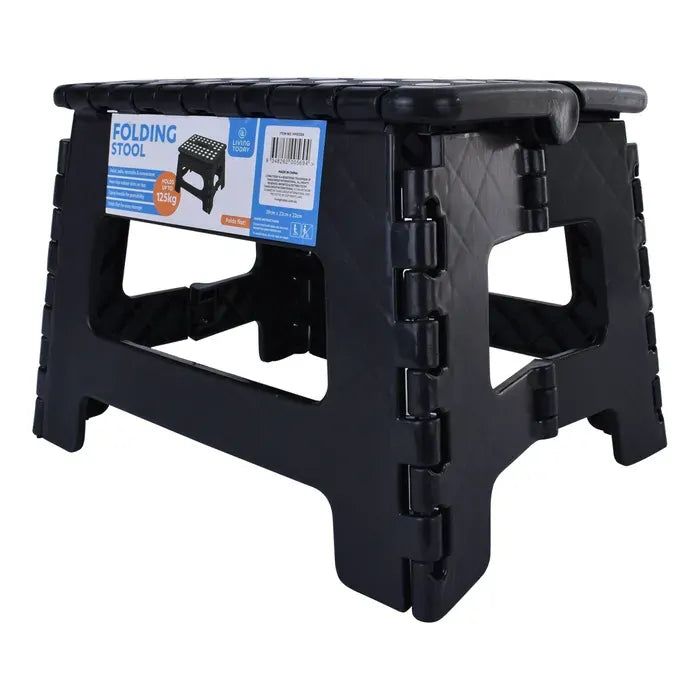 Plastic Folding Stool - Black