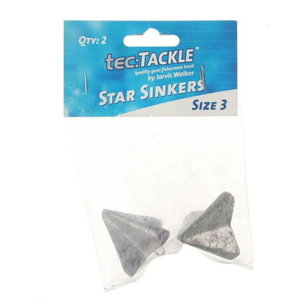 2 Pack of Jarvis Walker Size 3 Star Sinkers