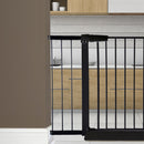 Levede Baby Safety Gate Adjustable Pet Stair Barrier 20cm Door Extension Black