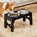 Pawz Elevated Pet Feeder 3 Bowl Food Water Dog Adjustable Height Raised Stand