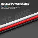 Lightfox 1 Way High Beam Wiring Harness w/ DT 2-Pin Connector For LED Light Bar