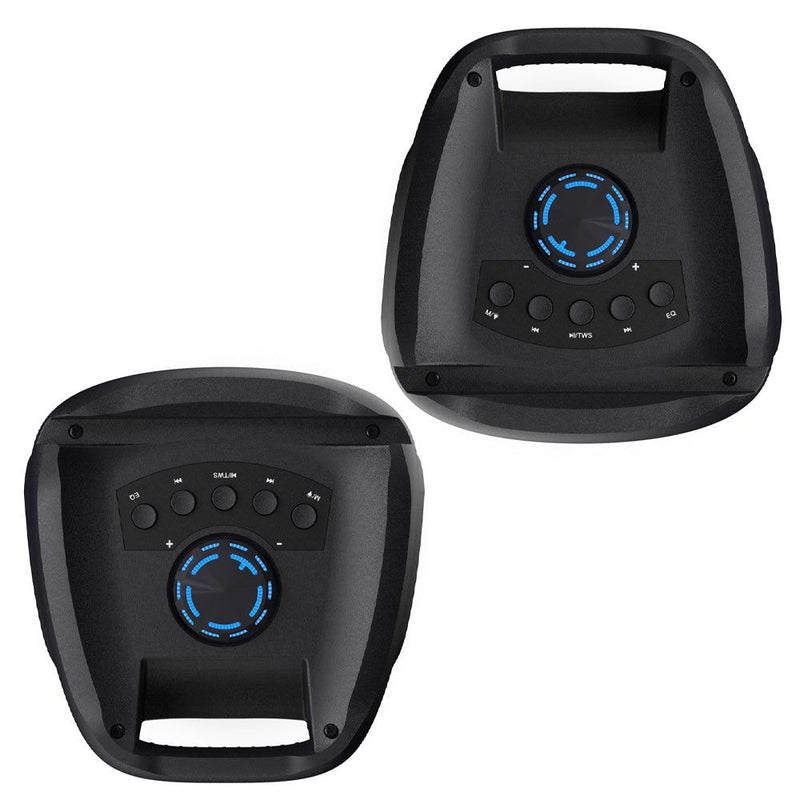 Majority PS100 - Bundled Party Speaker 40w Bluetooth Karaoke-DJ-Party-PA System - Black