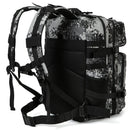 45L Tactical Backpack Waterproof Rucksack Black Camo