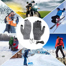 USB Heated Touchscreen Winter Cycling Gloves