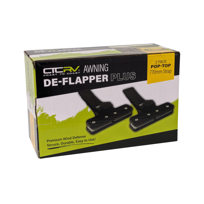 COAST Strap De-Flappers PLUS for Roll-Out Awnings | POP-TOP | Pack of 2.