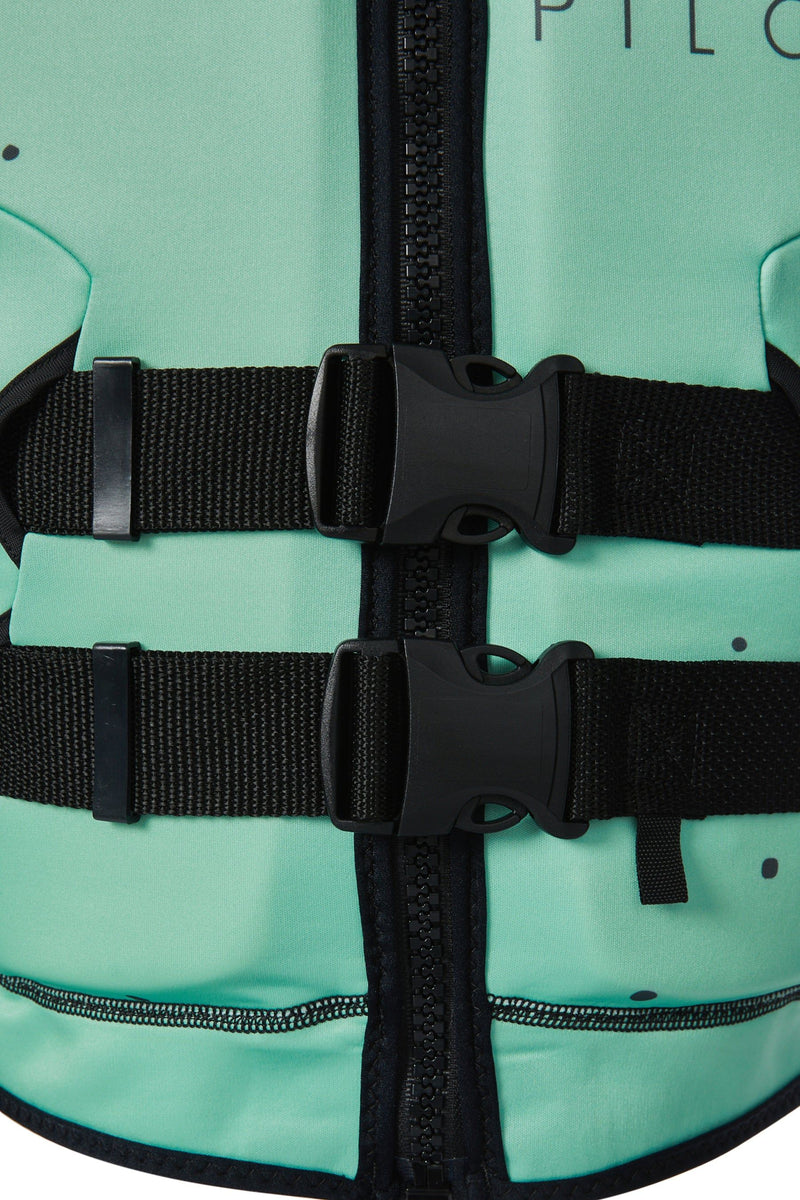 Jetpilot Cause Kids/Girl's Neoprene Life Jacket Vest (Mint Wings)