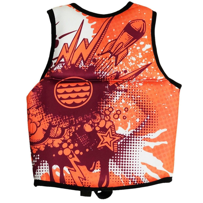 Riders Inc Rock-It Orange Neoprene Junior Kids Life Jacket Vest
