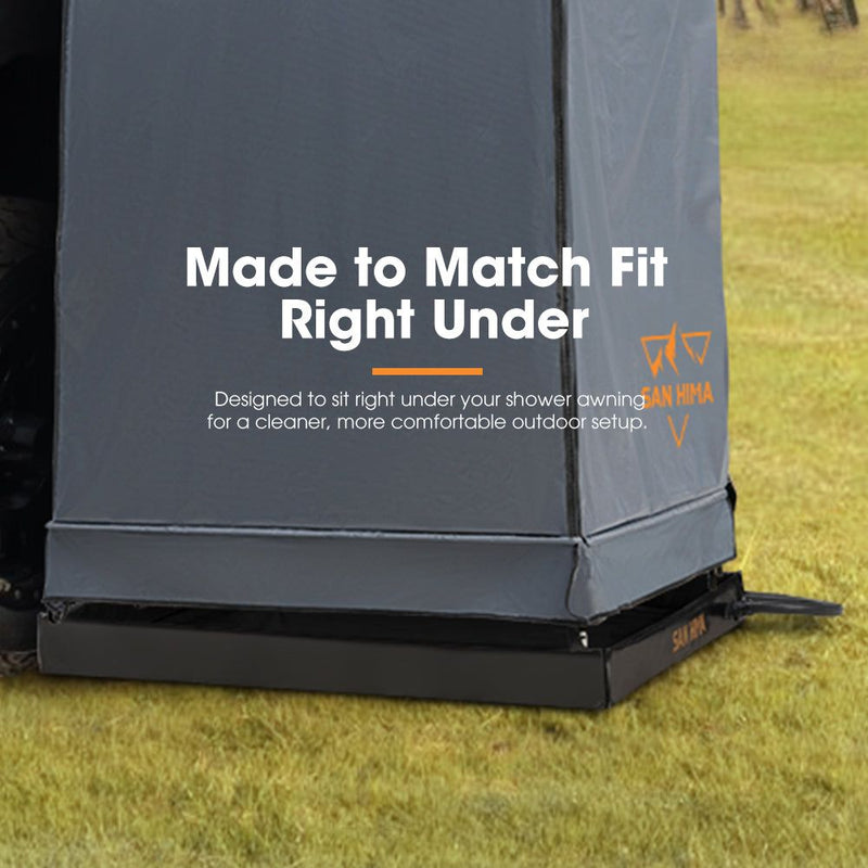 San Hima Camping Shower Tent Base 1.03x1.03M Foldable & Portable RV Awning Floor