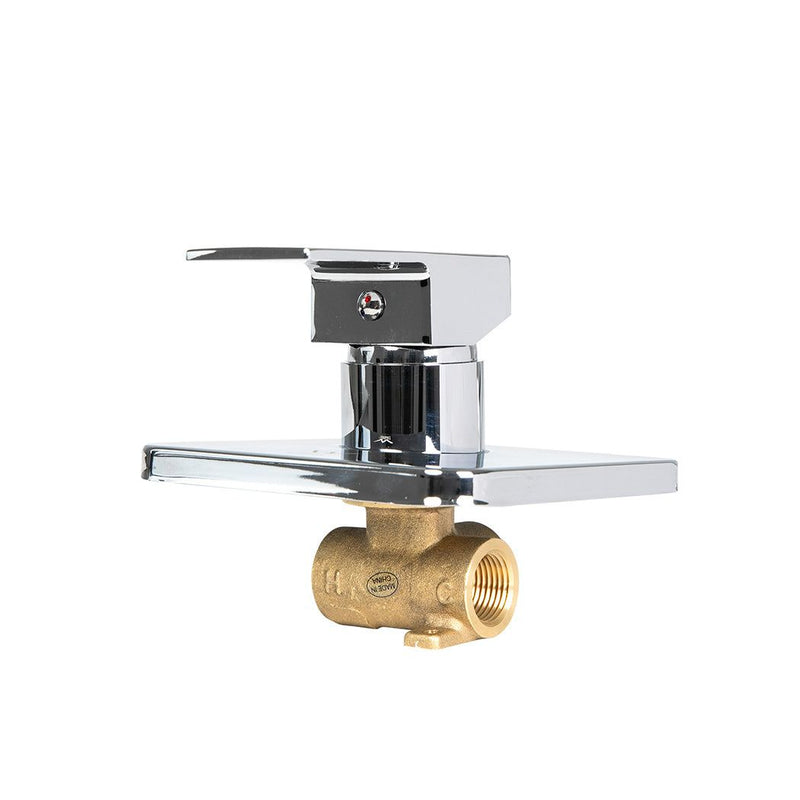 Dutxa Brass Shower Mixer Tap Cold Hot Bathroom Laundry Faucet Valve Chromed