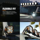 LIGHTFOX Cygnus-4 Pair 3inch Osram LED Pod Lights 1Lux@506m IP68 7,668LM