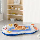Pawz Pet Cooling Mat Dog Cat Human Size Bed Non-Toxic Self-cool Summer Blue