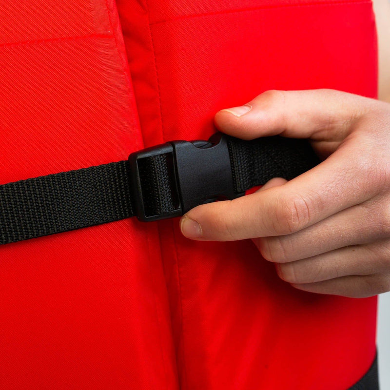 Jobe Universal Front Entry 50N Nylon Adult Life Jacket Vest (Red)